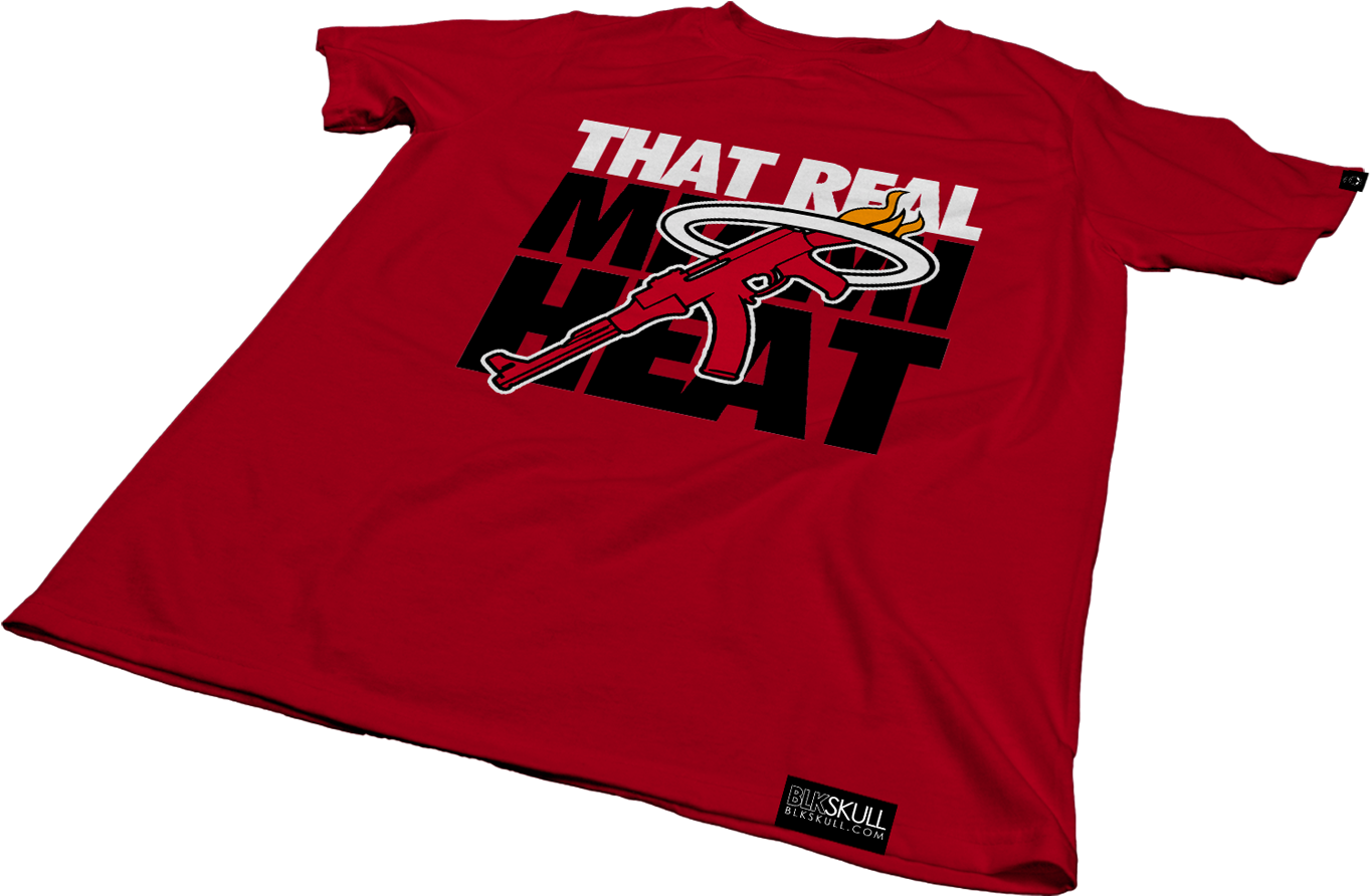 Miamiheat Red5 Web - Active Shirt Clipart (1500x1909), Png Download
