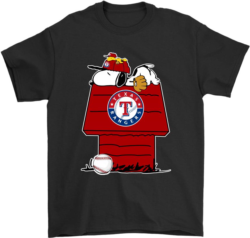 Texas Rangers Snoopy And Woodstock Resting Together - Texas Rangers Clipart (1024x1024), Png Download