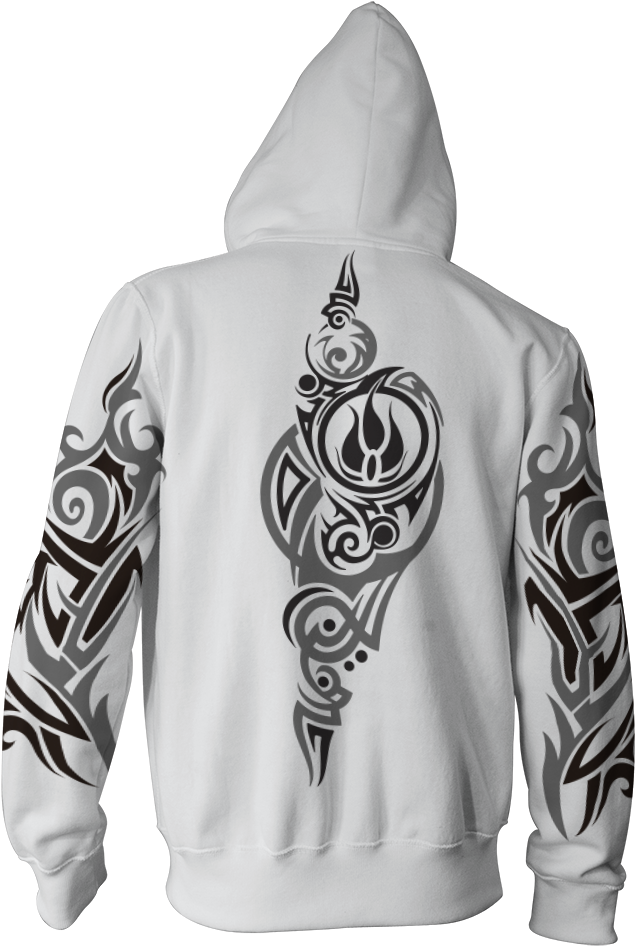 Rwby Blake Belladonna Symbol Zip Up Hoodie Fullprinted - Hoodie Clipart (1024x1024), Png Download