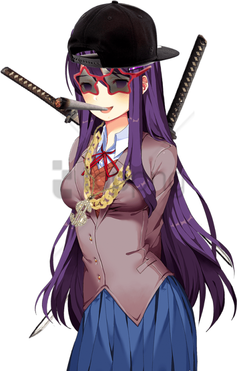 Free Png Download Doki Doki Yuri S Eye Png Images Background - Doki Doki Literature Club Yuri Clipart (480x752), Png Download