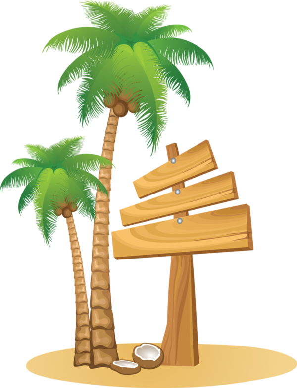 Pancartes Clipart Pinterest Clip Art And Beach - Palm Vector - Png Download (600x782), Png Download