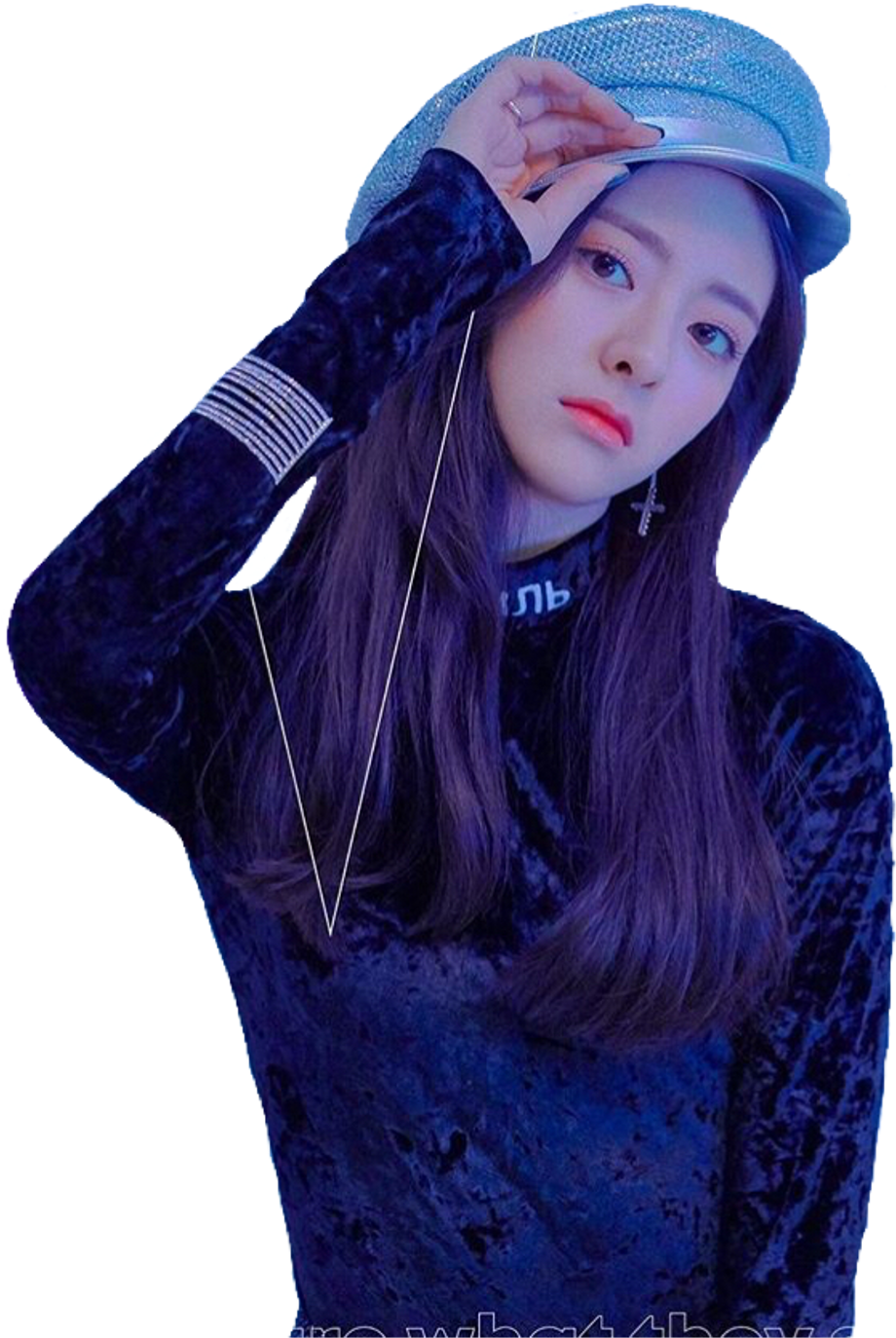 Itzy Sticker - Itzy Yuna Clipart (1024x1383), Png Download