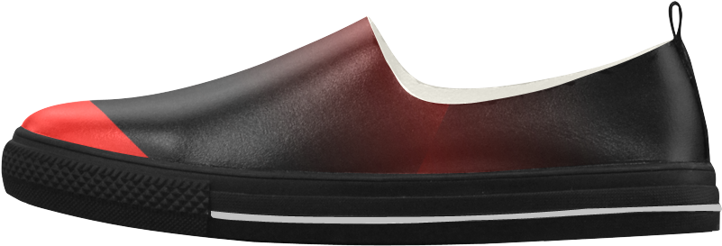 Red Triangle Gradation Shoe Apus Slip-on Microfiber - Slip-on Shoe Clipart (1000x1000), Png Download