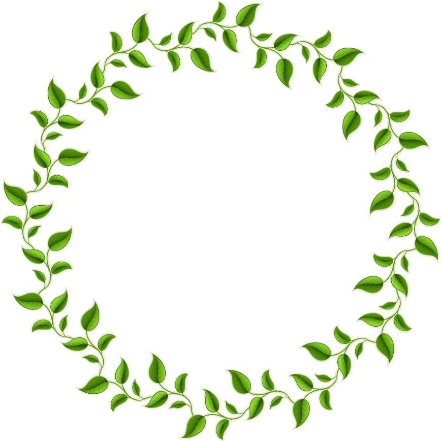 Decorative Leaf Png Photos - Leaves Circle Border Png Clipart (938x938), Png Download