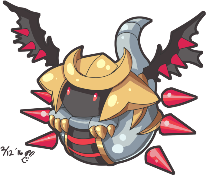 Girpotina, The Potted Version Of Giratina - Cartoon Clipart (728x807), Png Download
