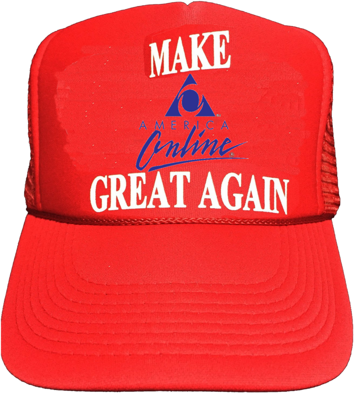 Make Aol Great Again Clipart (716x795), Png Download