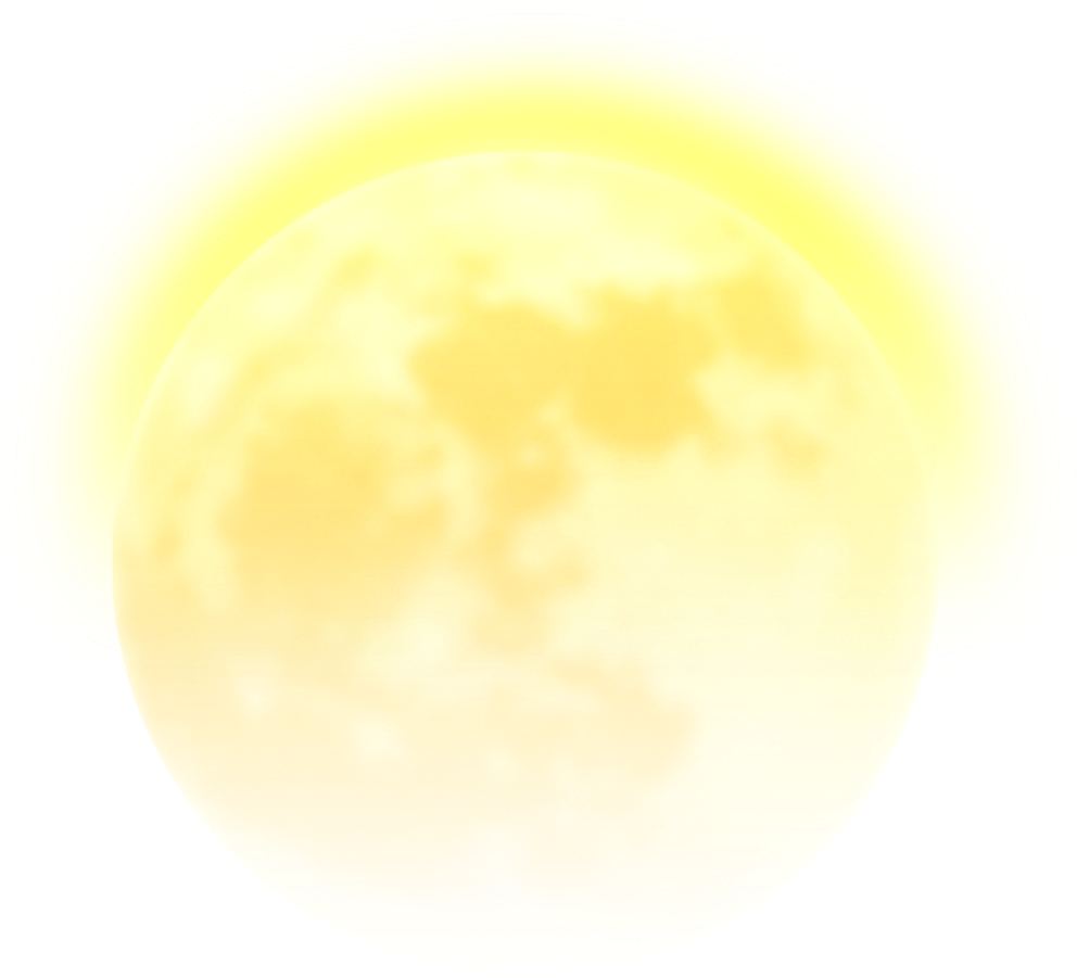 #ftestickers #moon #yellow #glowing - Planet Clipart (1024x1024), Png Download