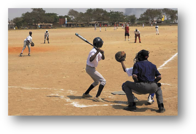 Diagram Of Baseball Field Complex In Ghana - Catcher Clipart (800x549), Png Download