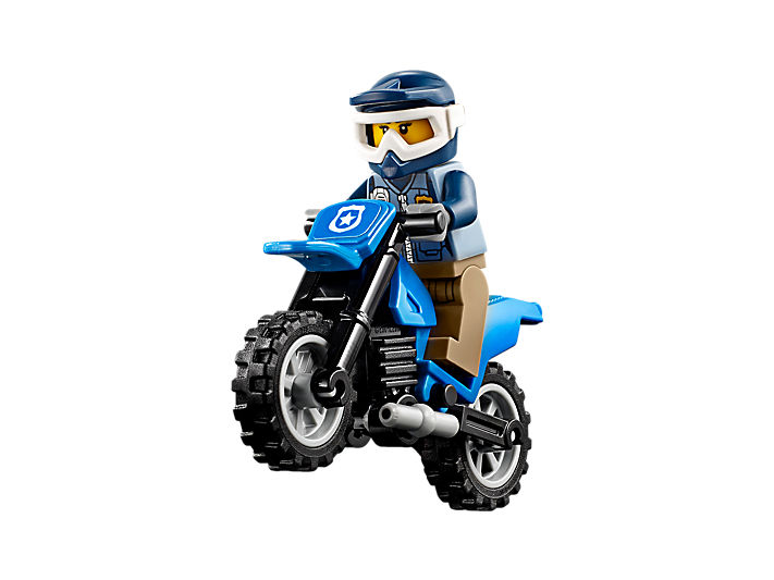 Dirt Road Pursuit - Lego Police Motorcycle Clipart (947x532), Png Download