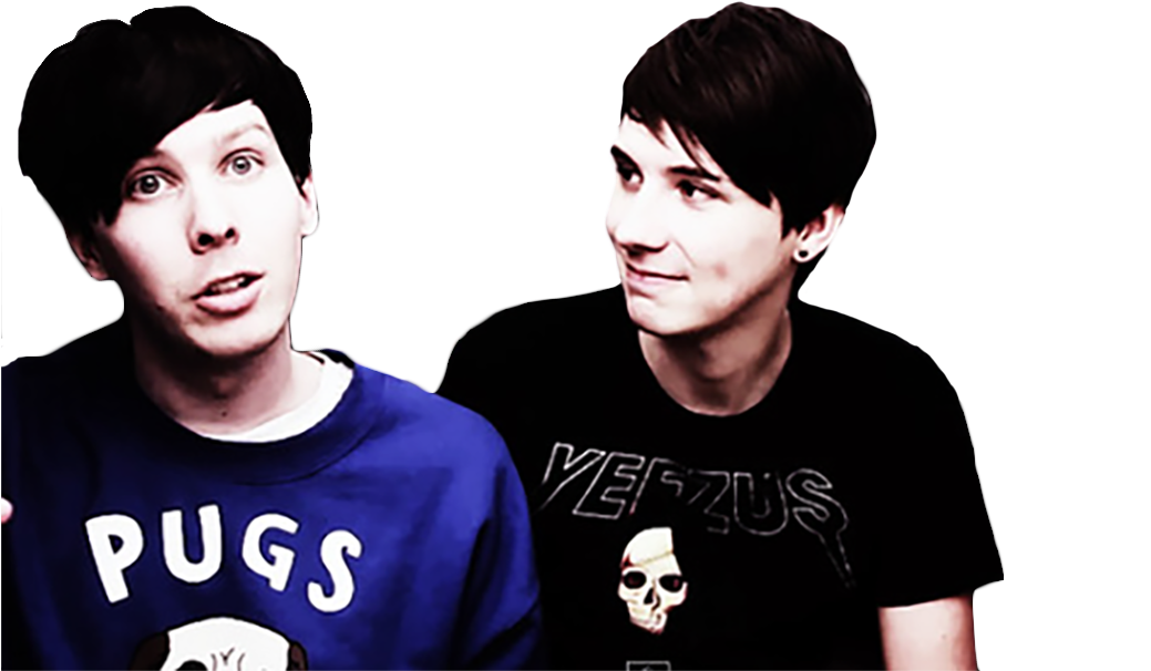 Dan And Phil Png Transparent Clipart (1093x634), Png Download