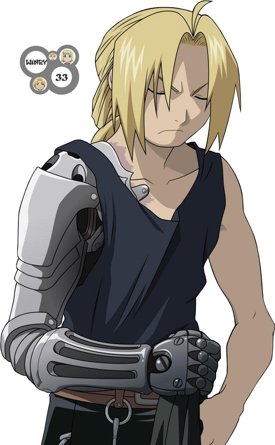 Edward Elric Alphonse Elric Winry Rockbell Fullmetal Clipart (917x1479), Png Download