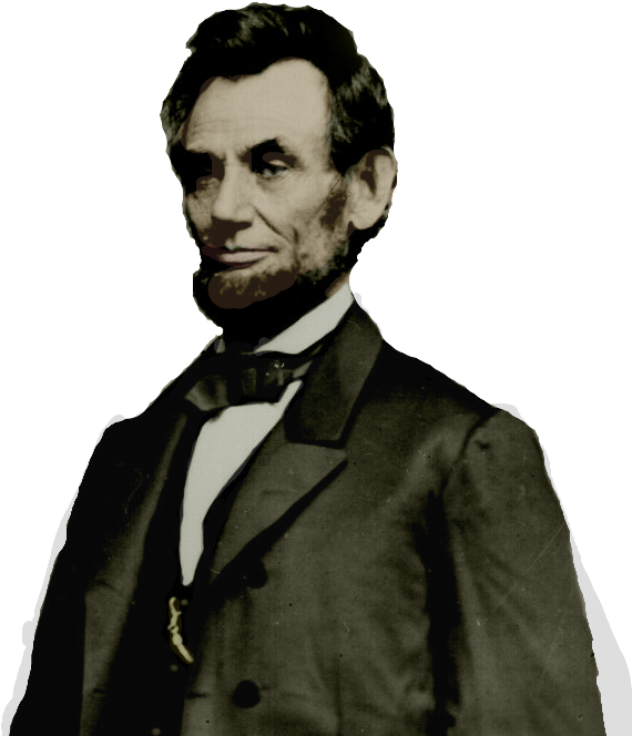 Abraham Lincoln Transparent Images Png - Abraham Lincoln Clipart (613x684), Png Download