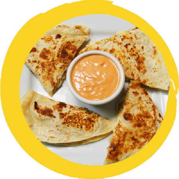 Quesadillas - Paratha Clipart (600x600), Png Download