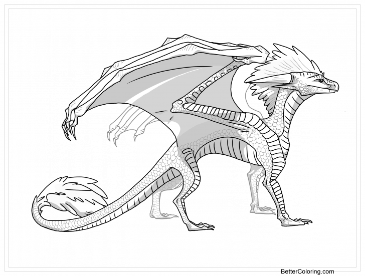 Medium Size Of Wings Of Fire Mudwing Coloring Pages - Illustration Clipart (728x551), Png Download