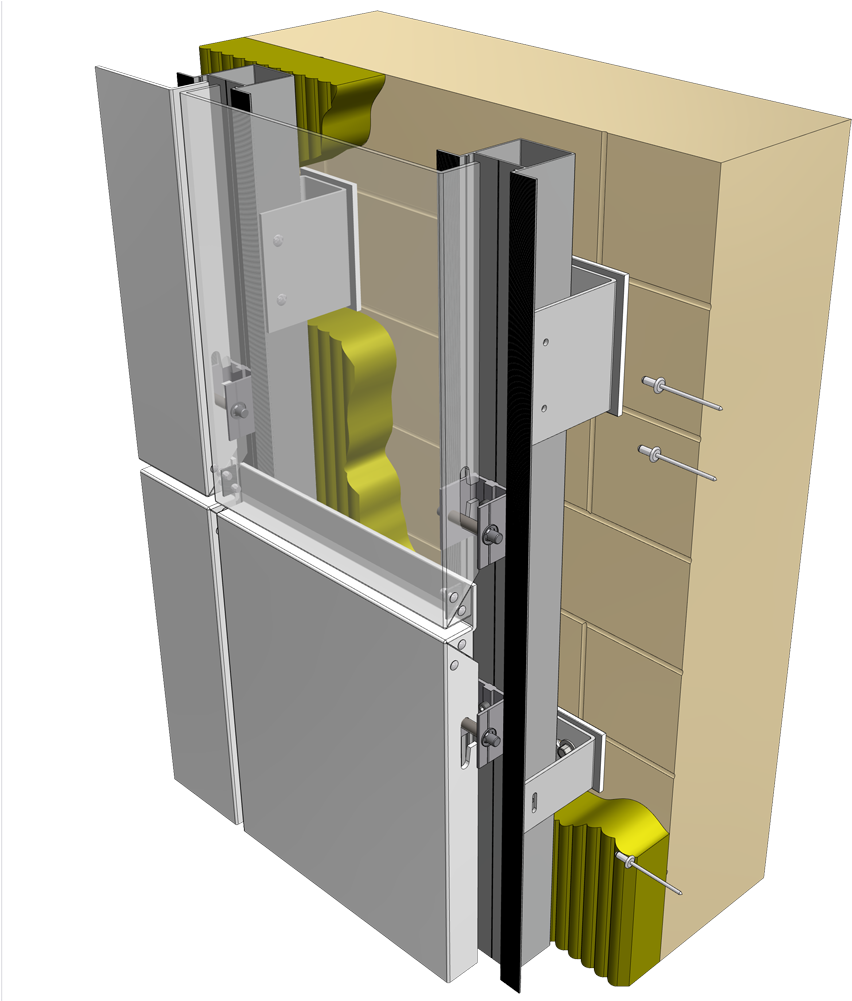 Reynobond Vertical Cassette - Sliding Door Clipart (1000x1000), Png Download