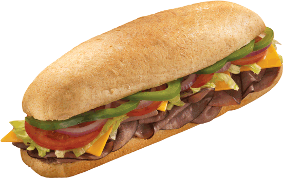 Roast Beef Sub - Fast Food Clipart (560x560), Png Download