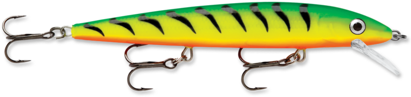 Rapala Husky Jerk Fire Tiger Clipart (800x572), Png Download
