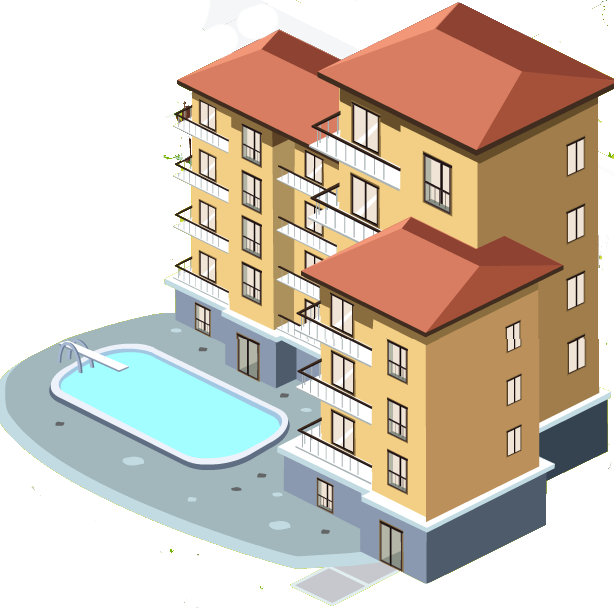 614 X 608 2 - Apartment Transparent Clipart (614x608), Png Download