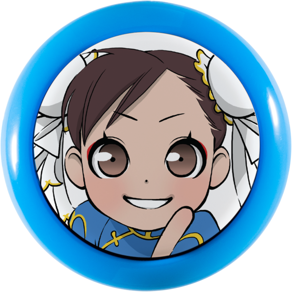 Street Fighter [chibi] Sanwa Denshi Pushbutton - Chun Li Chibi Clipart (600x600), Png Download