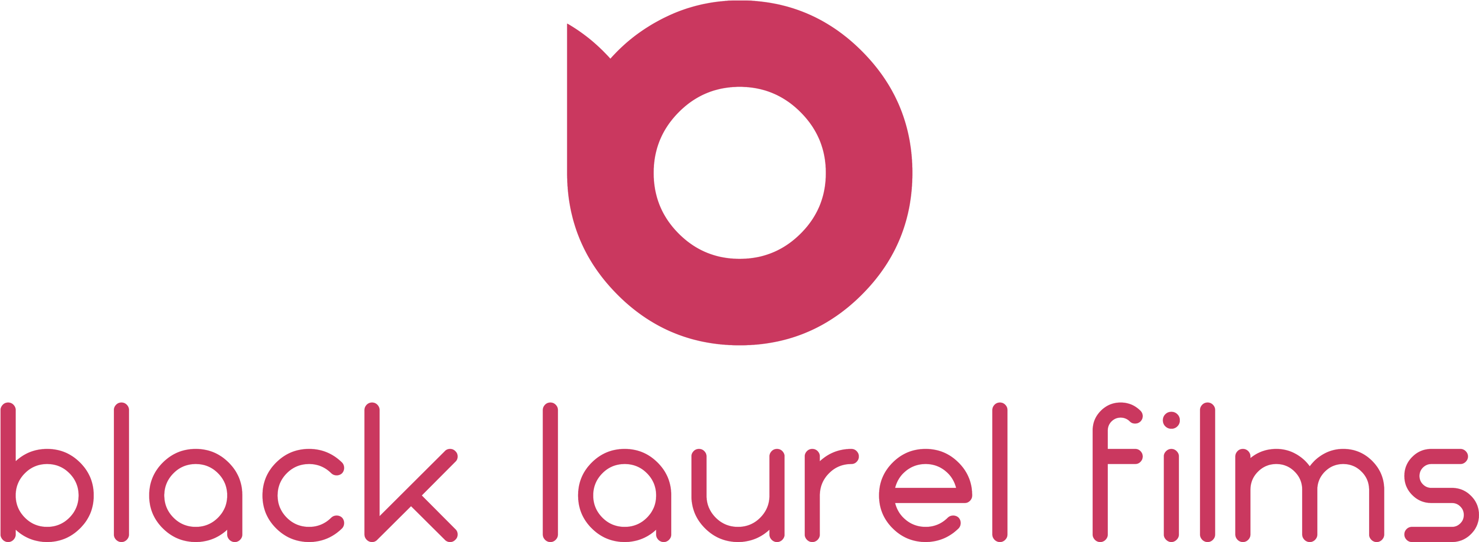 Logo Transparent Background Black Laurel Films - Circle Clipart (3400x1500), Png Download