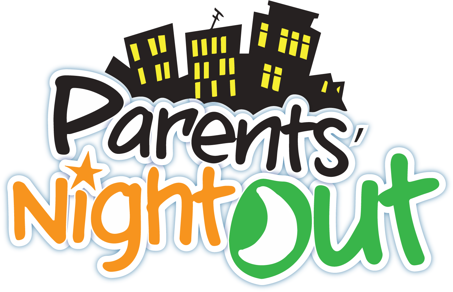 Parents Night Out - 6 Dite Pa Ermalin Clipart (1024x659), Png Download