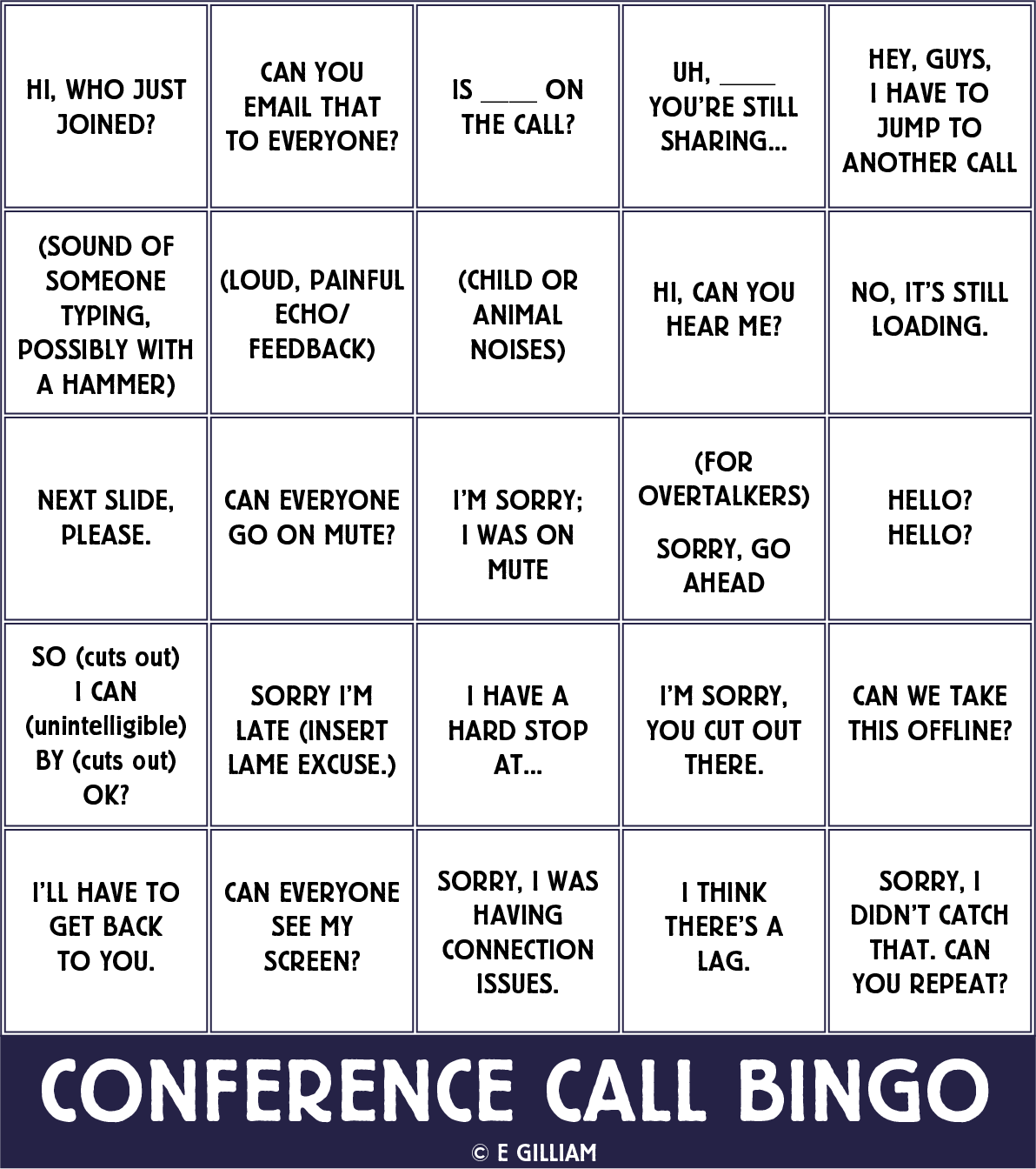 Conference Call Bingo - Printable Conference Call Bingo Clipart (1192x1344), Png Download