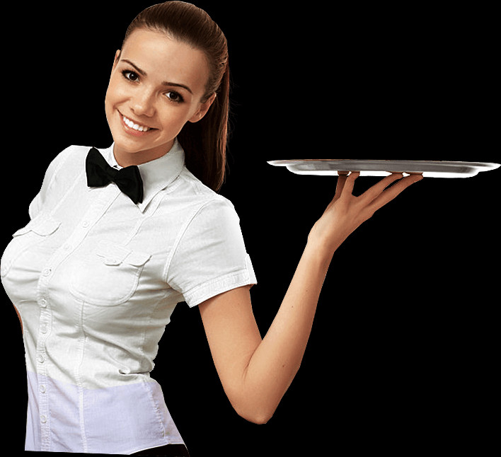 Waiter Png Images - Waitress Png Clipart (708x646), Png Download