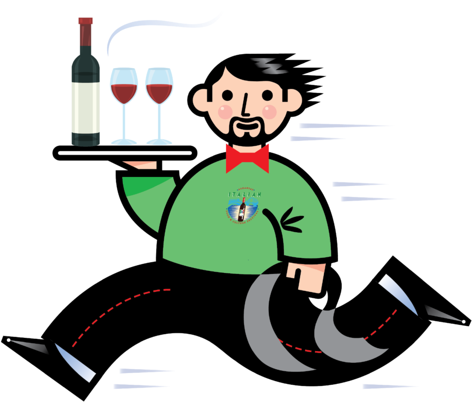 Waiter's Race - Illustration Clipart (1024x1012), Png Download