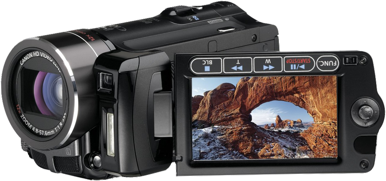 11 Oct 2012 - Camara Canon Vixia Hf10 Clipart (1285x625), Png Download