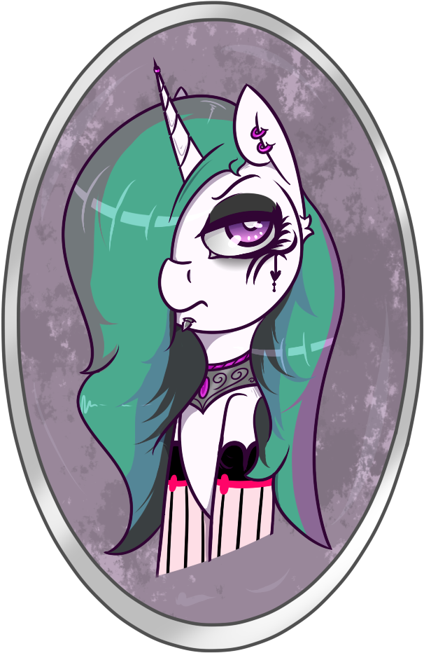 Lazerblues, Clothes, Ear Piercing, Goth, Gothlestia, - Cartoon Clipart (626x1000), Png Download