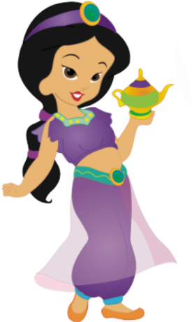 Disney Princes And Pets Clip Art - Princesas Baby - Png Download (520x600), Png Download