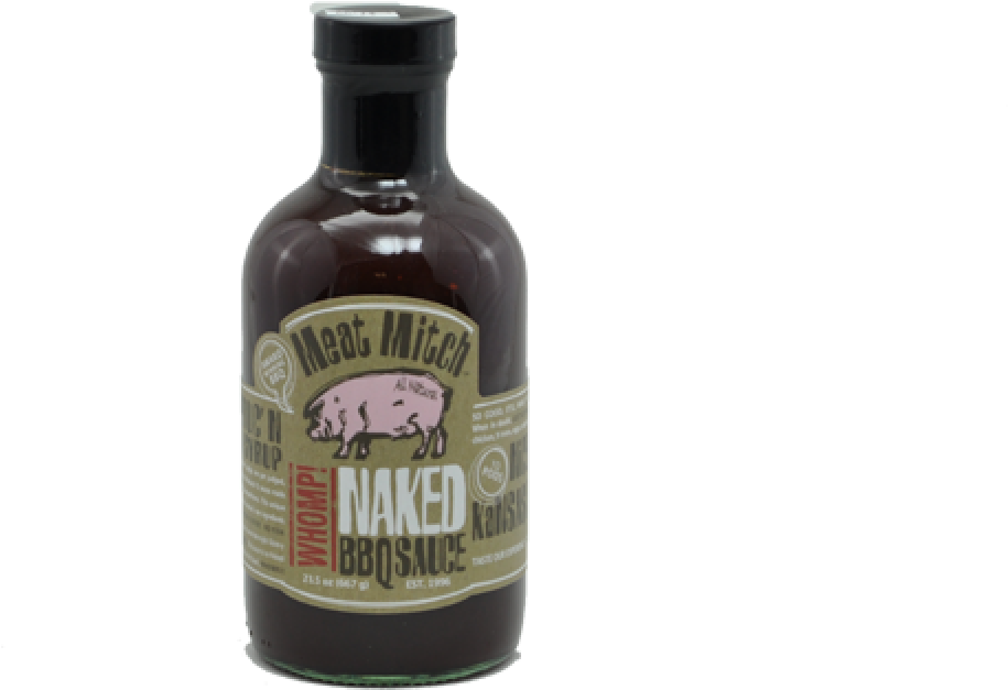 Meat Mitch Naked Bbq Sauce - Glass Bottle Clipart (1096x730), Png Download