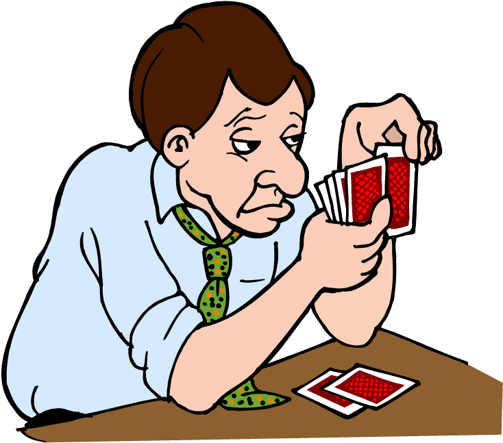 Pictures Of People Playing Cards - People Playing Cards Clip Art - Png Download (750x648), Png Download