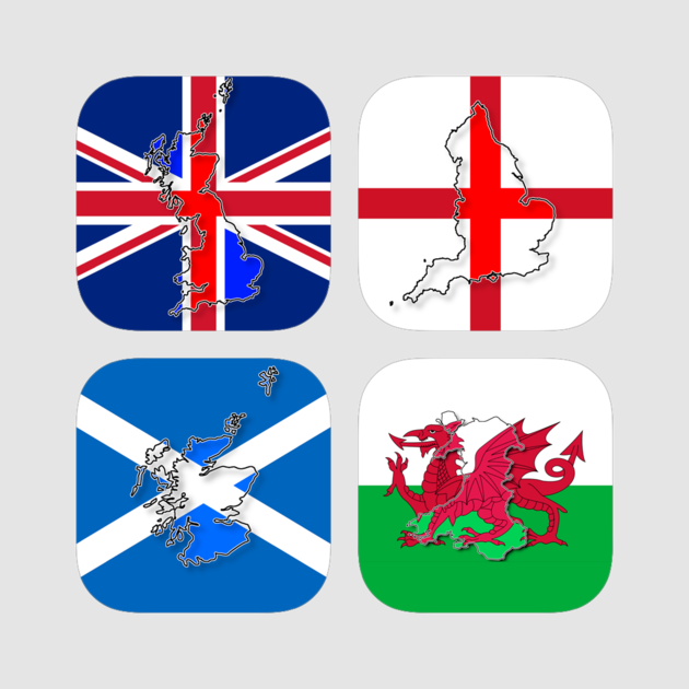 British Flags Bundle 4 - England Scotland And Wales Flag Clipart (630x630), Png Download