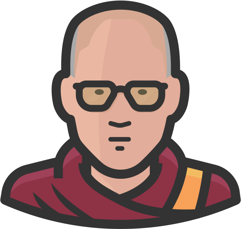 Download Svg Download Png - Dalai Lama Icon Clipart (1024x1024), Png Download