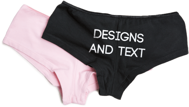Vector Royalty Free Download Personalised Women S Underwear - Female Underwear With Words Clipart (650x484), Png Download