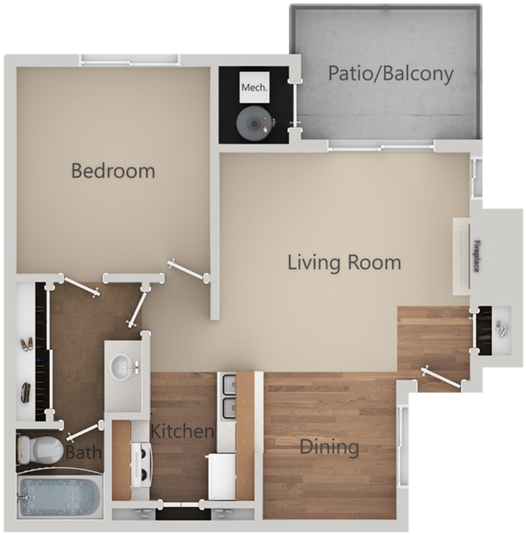 All - Floor Plans1x1 - Floor Plan Clipart (1280x960), Png Download