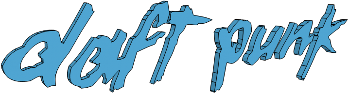 Daft Punk, Typography Hd Wallpaper Desktop Background - Daft Punk Clipart (748x421), Png Download