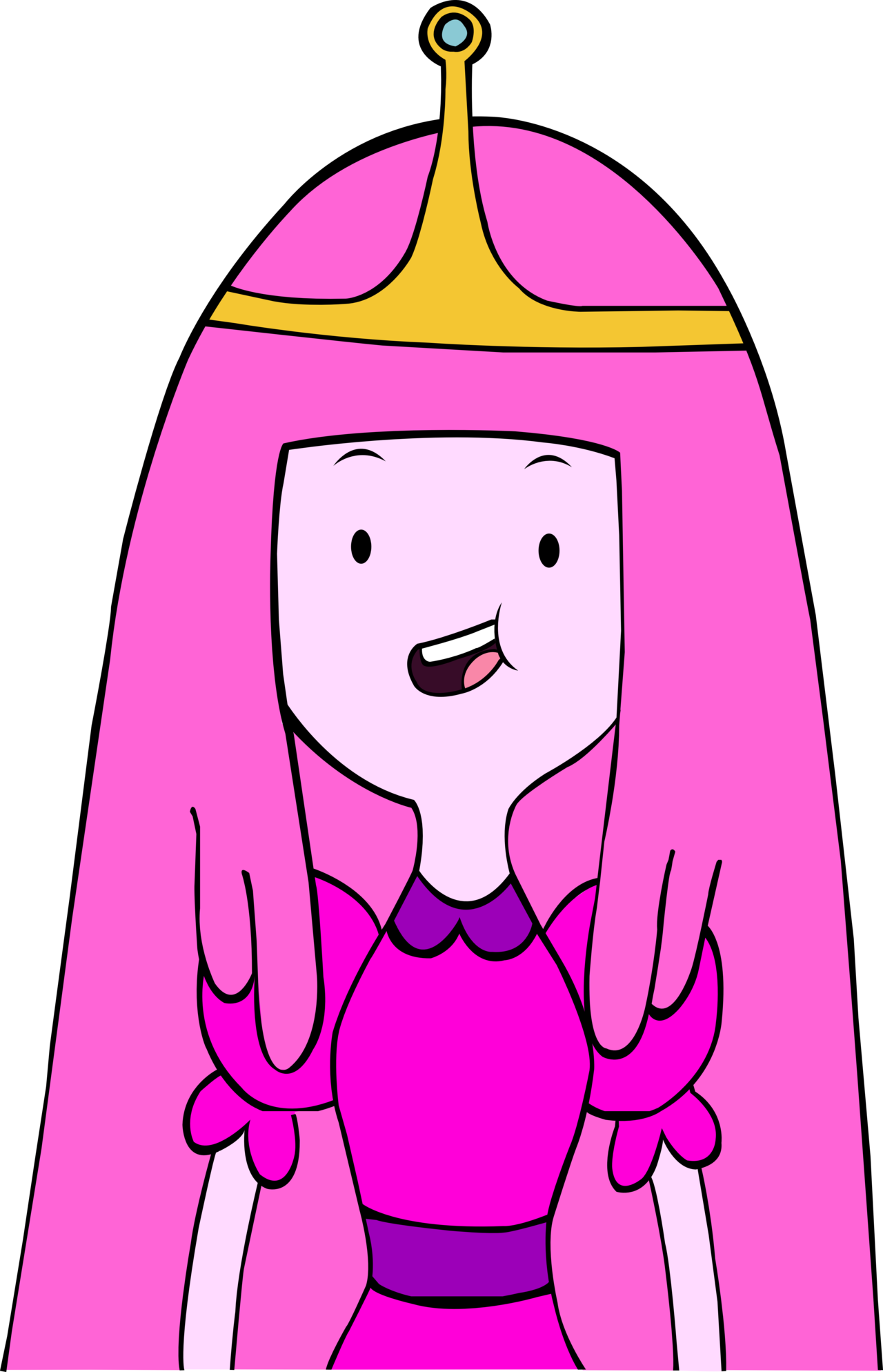 Adventure Time Clipart Princess Bubblegum - Princess Bubblegum - Png Download (1280x1988), Png Download