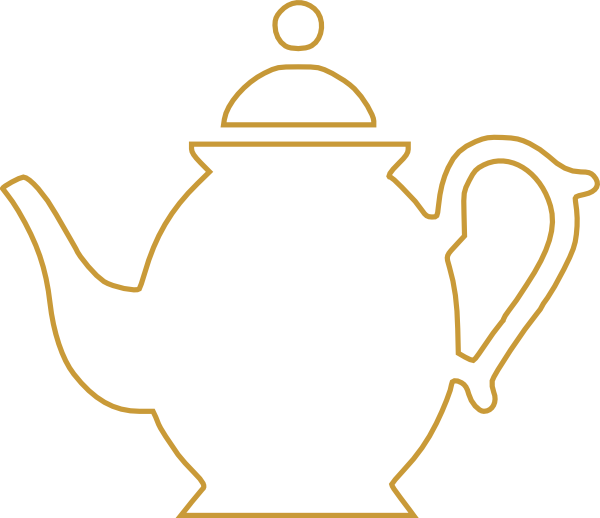 Teapot Clipart Black And White - Tea Pot Line Art - Png Download (600x518), Png Download