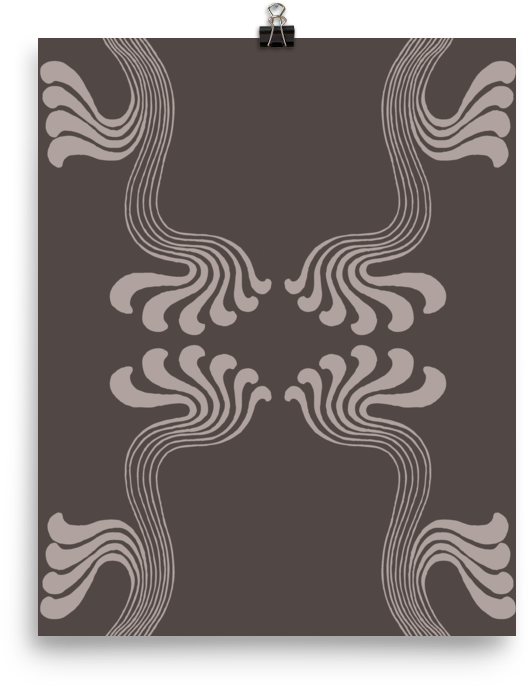 Art Nouveau Paisley Clipart (1000x1000), Png Download