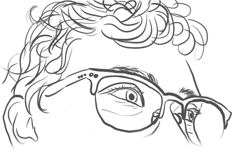 Self Portrait Trace And Sketch - Sketch Clipart (792x513), Png Download