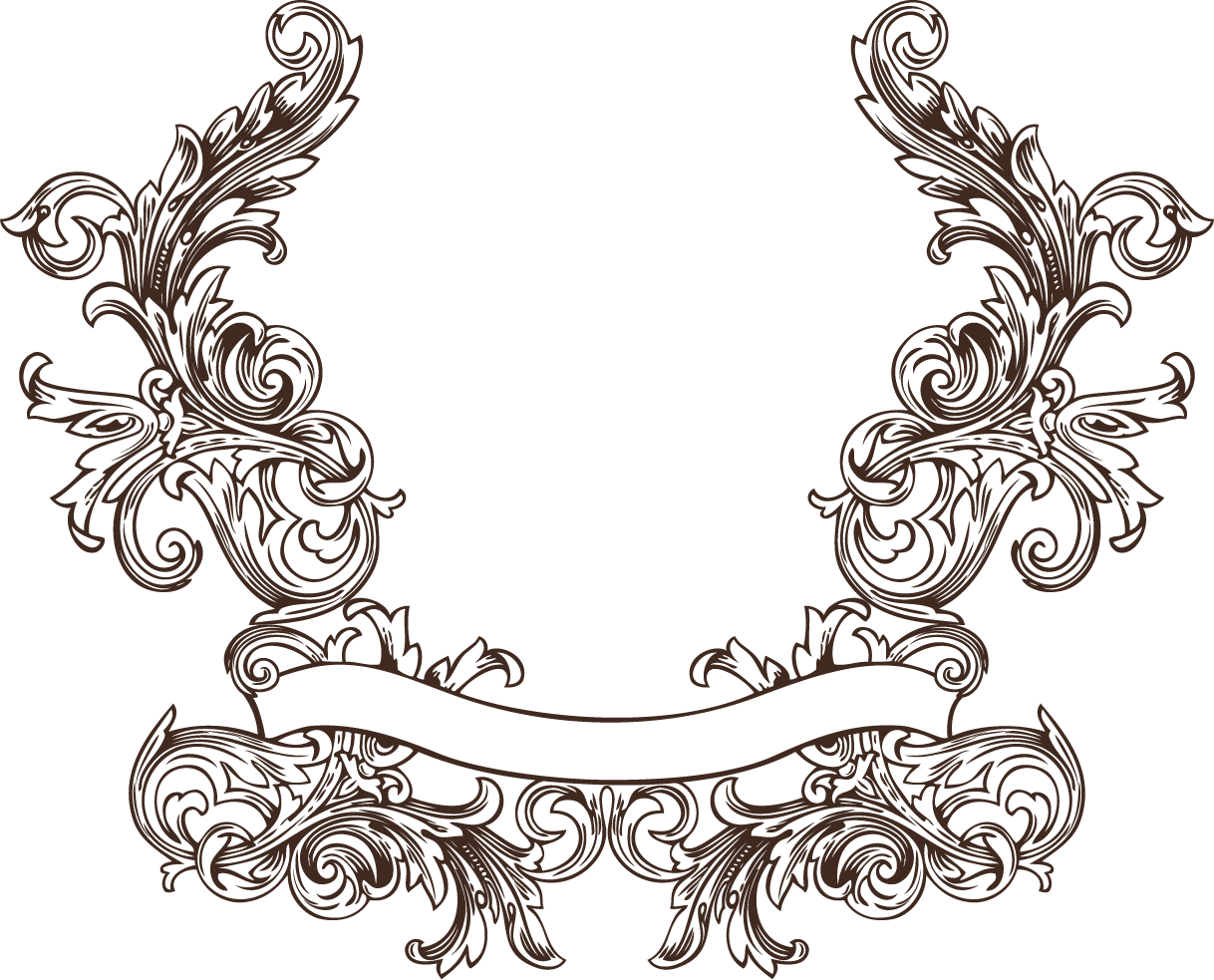 Flourish Vector Ukiran - European Lace Vector Free Clipart (1218x983), Png Download