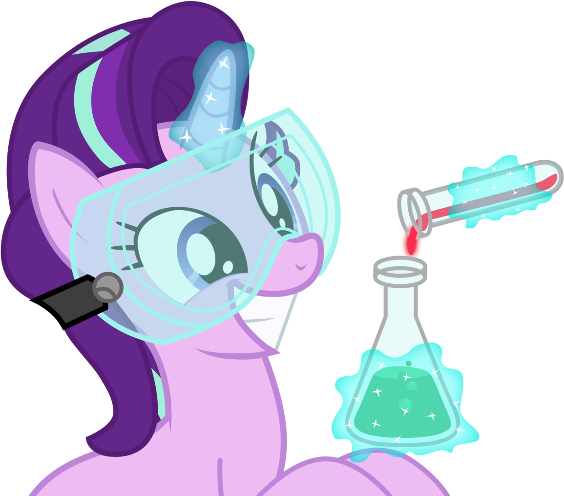Goggles Clipart Test Tube - Starlight Glimmer Science - Png Download (1245x1024), Png Download