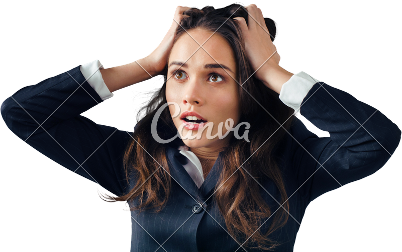 Businesswoman With Hands On - Girl Clipart (800x503), Png Download