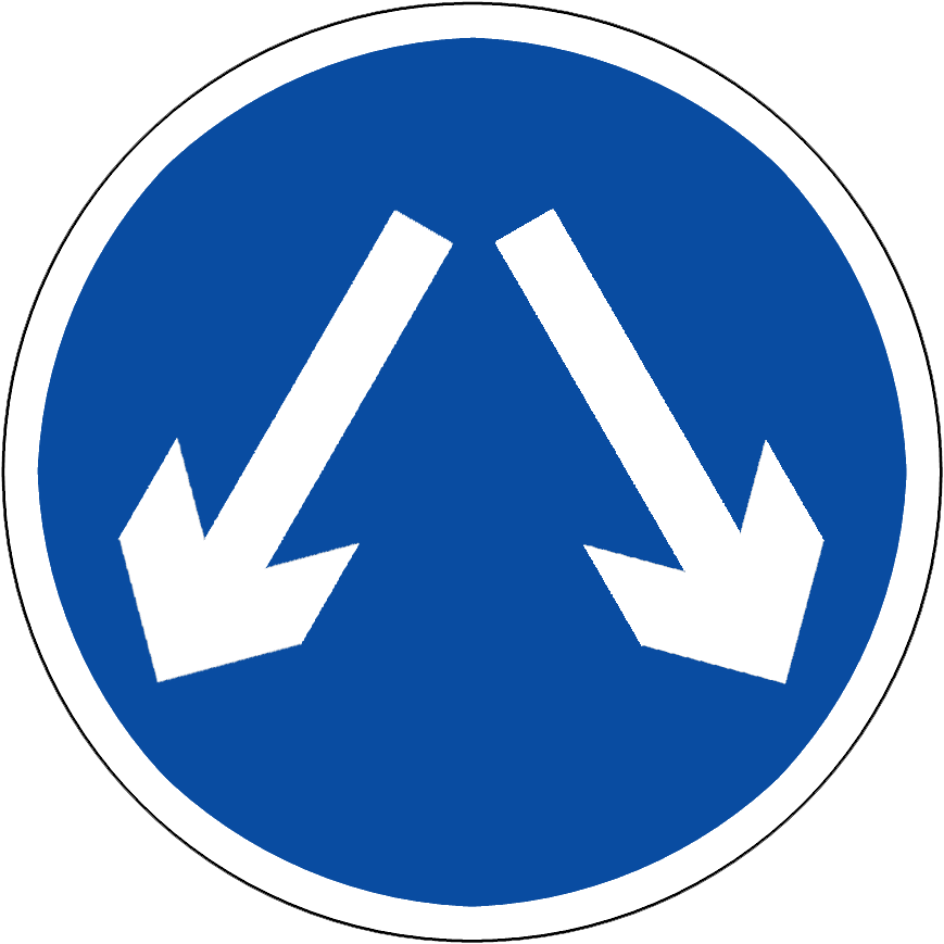 Sing Splitway Approaching Traffic On Both Sides Sign Clipart Large sing-splitway-approaching-traffic-on-both-sides-sign-clipart-large