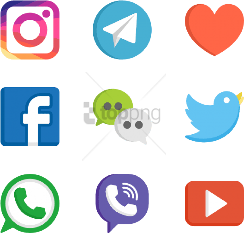 Free Png Social Media Logos Web Design 50 Free Icons Clipart (850x812), Png Download