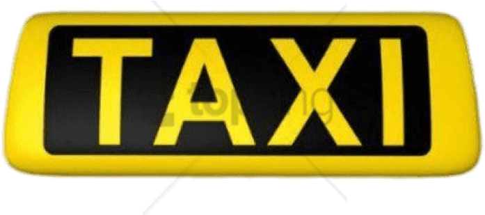 Free Png Download Yellow Taxi Sign Png Images Background - Taxi Bilder Clipart (850x567), Png Download