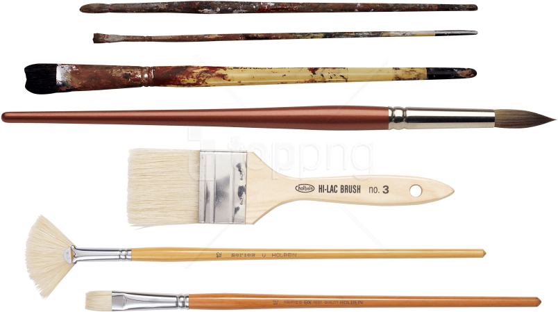 Free Png Download Paint Brush Png Images Background - Кисти Пнг Clipart (850x536), Png Download