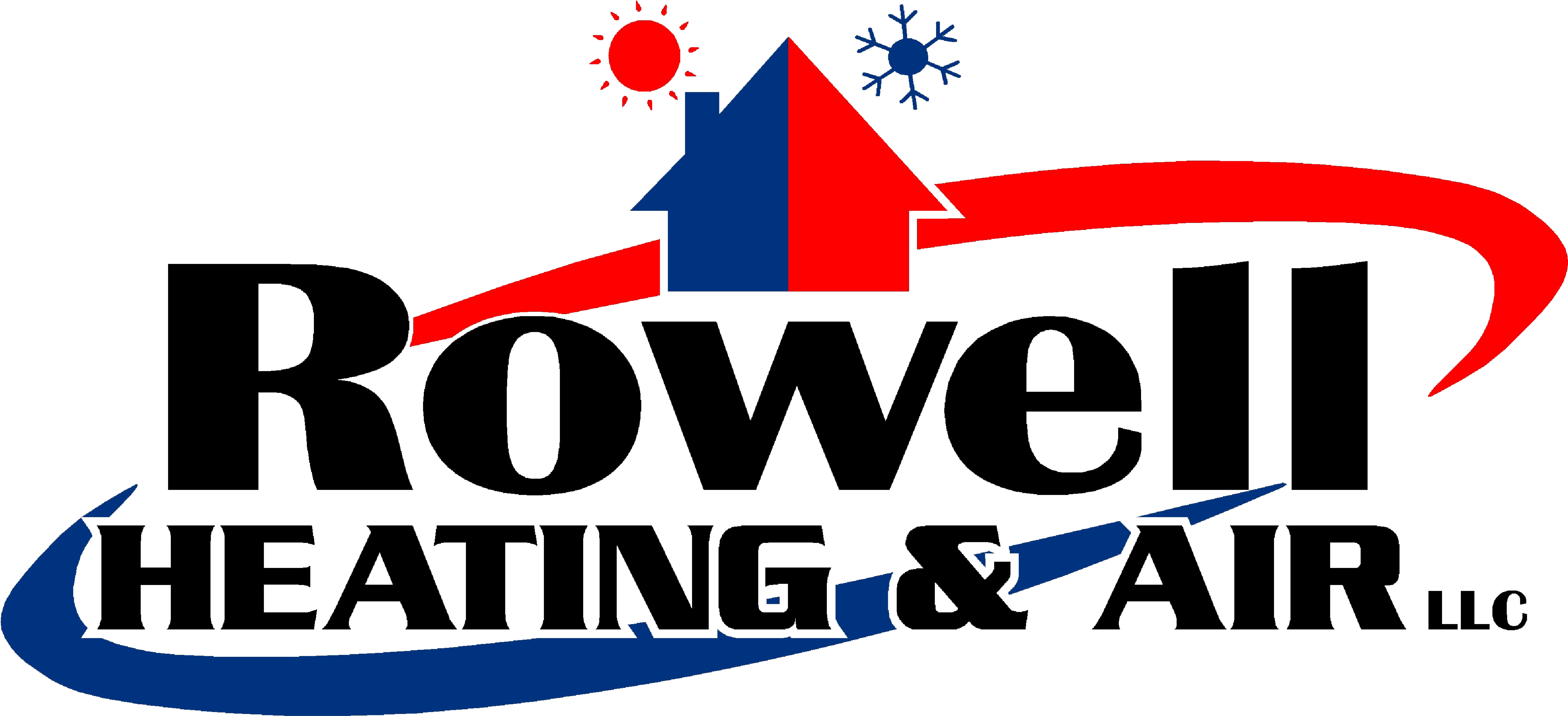 Rowell Heating & Air, Llc - Graphic Design Clipart (4021x1994), Png Download